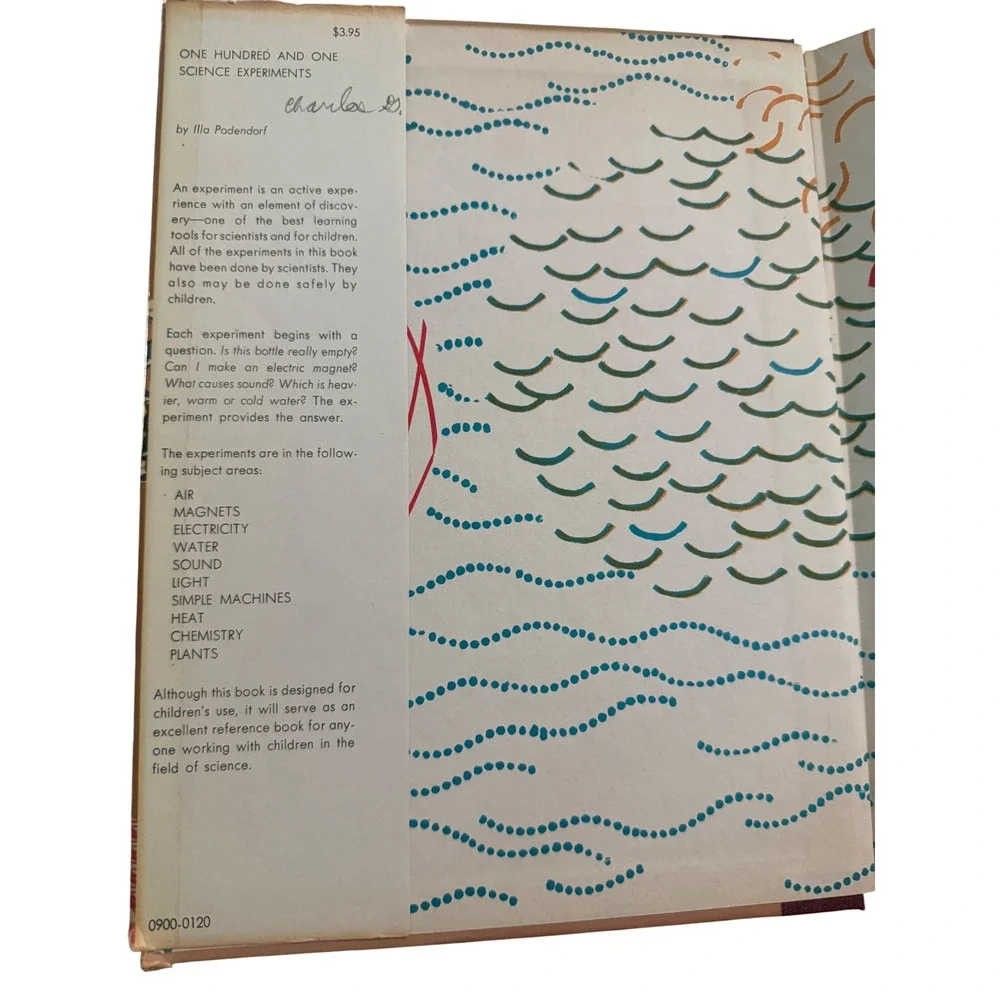 Vintage One Hundred and One Science Experiments Illa Podendorf Hardcover Book